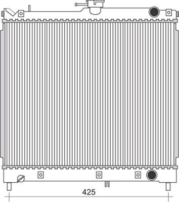 MAGNETI MARELLI Radiaator,mootorijahutus 350213115400